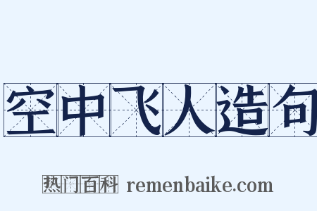 空中飞人造句是什么意思的图片